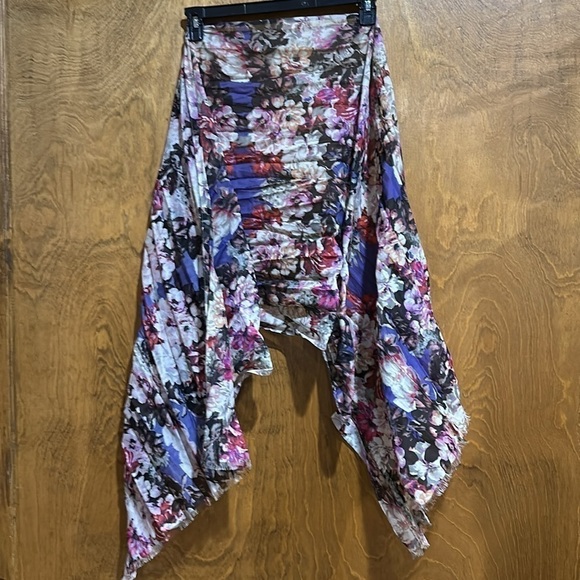 Talbots Floral Print Skirt with Matching Sash / Scarf Size 10 - EUC - Picture 6 of 6